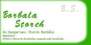 borbala storch business card